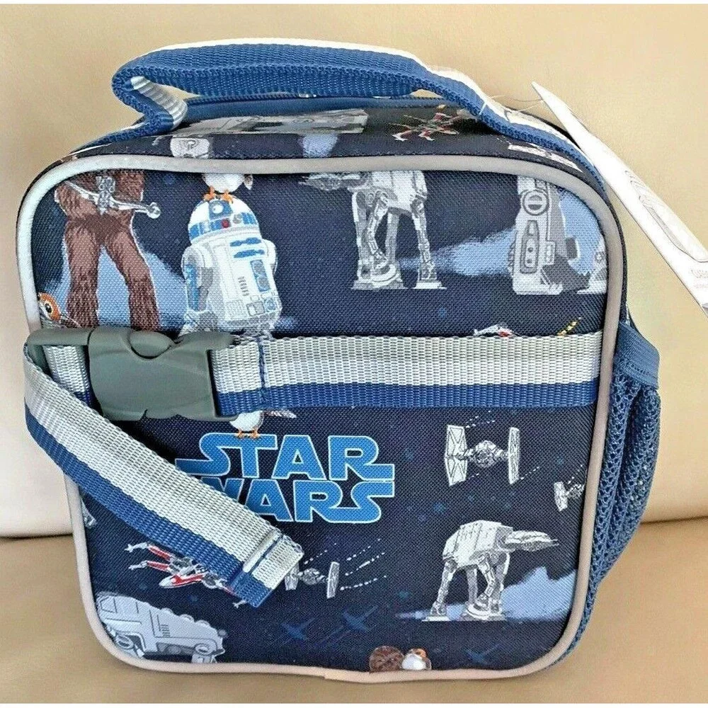 School Pottery Barn Disney LUNCH BOX BAG STAR WARS Solo Resistance grogu ,